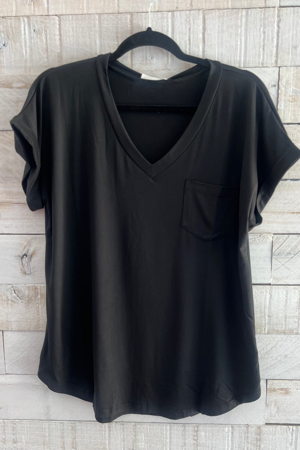 Solid Basic Tee- Black