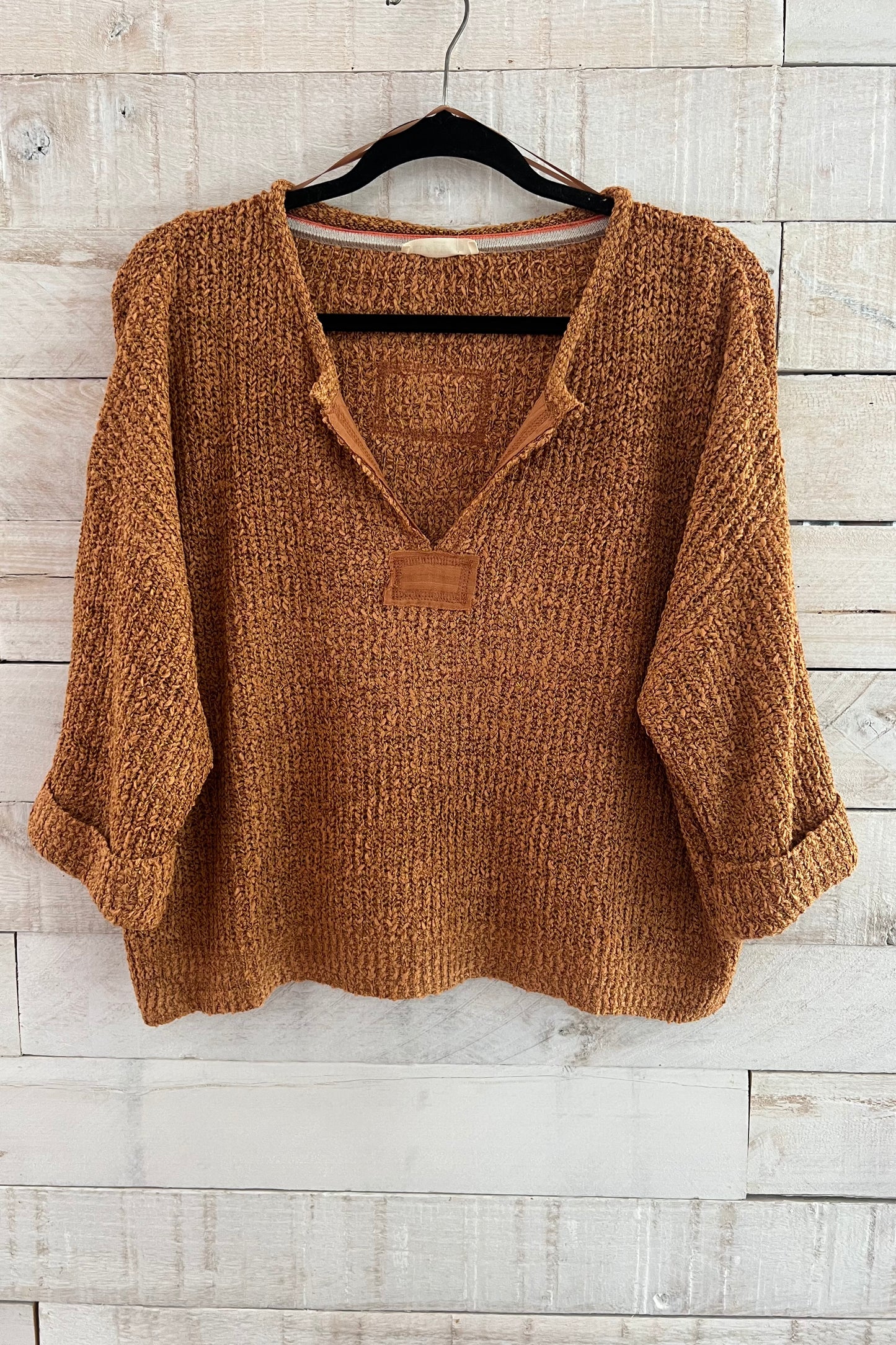 Patch Sweater Top