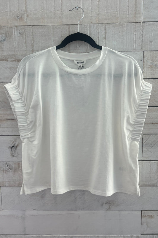 Oversized Elastic Sleeve Top