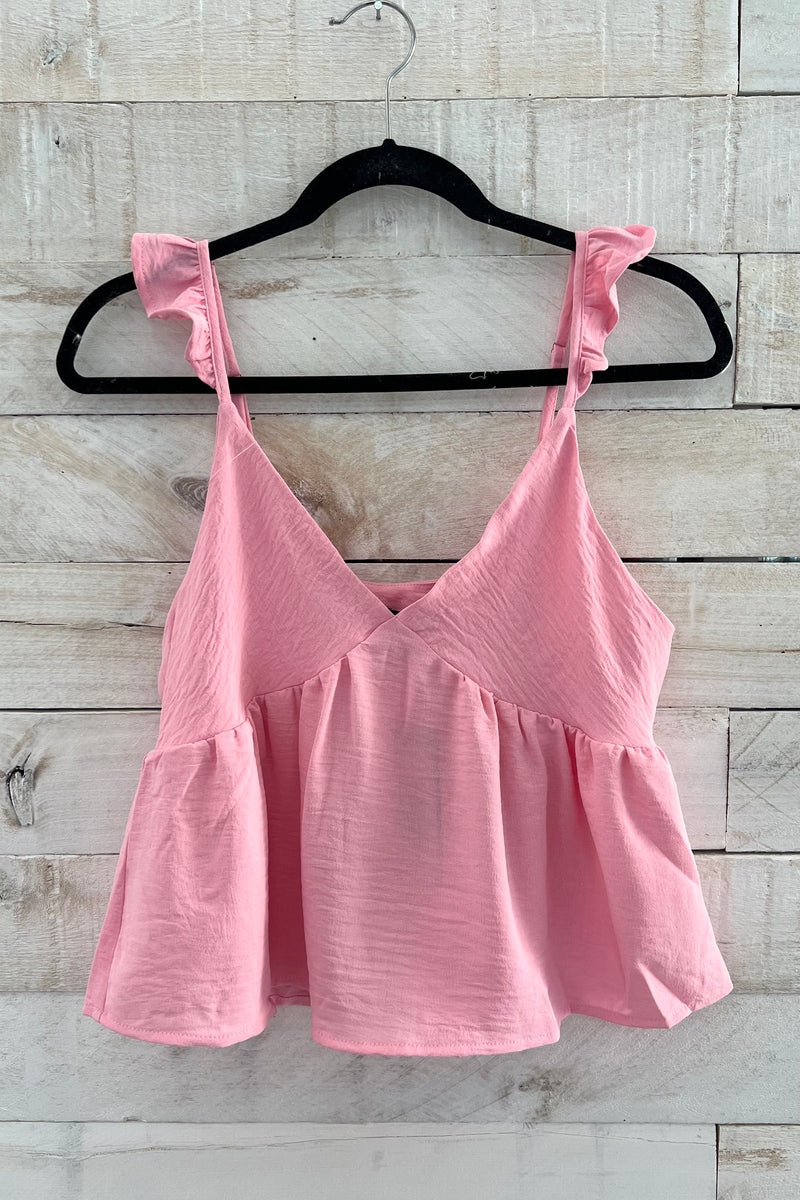 Babydoll Airflow Top- Pink