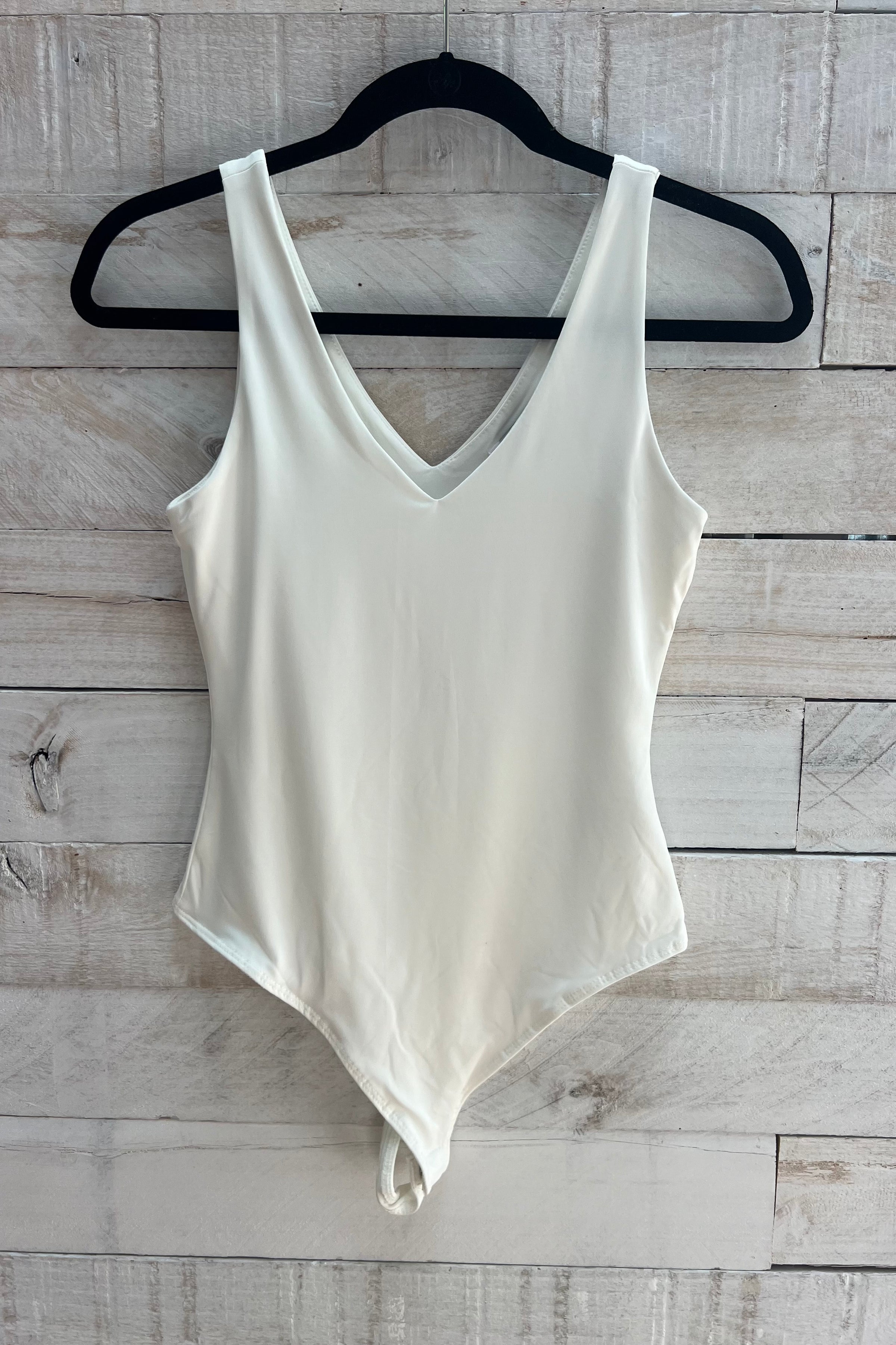 Solid Seamless Bodysuit- White – Chocolate Shoe Boutique