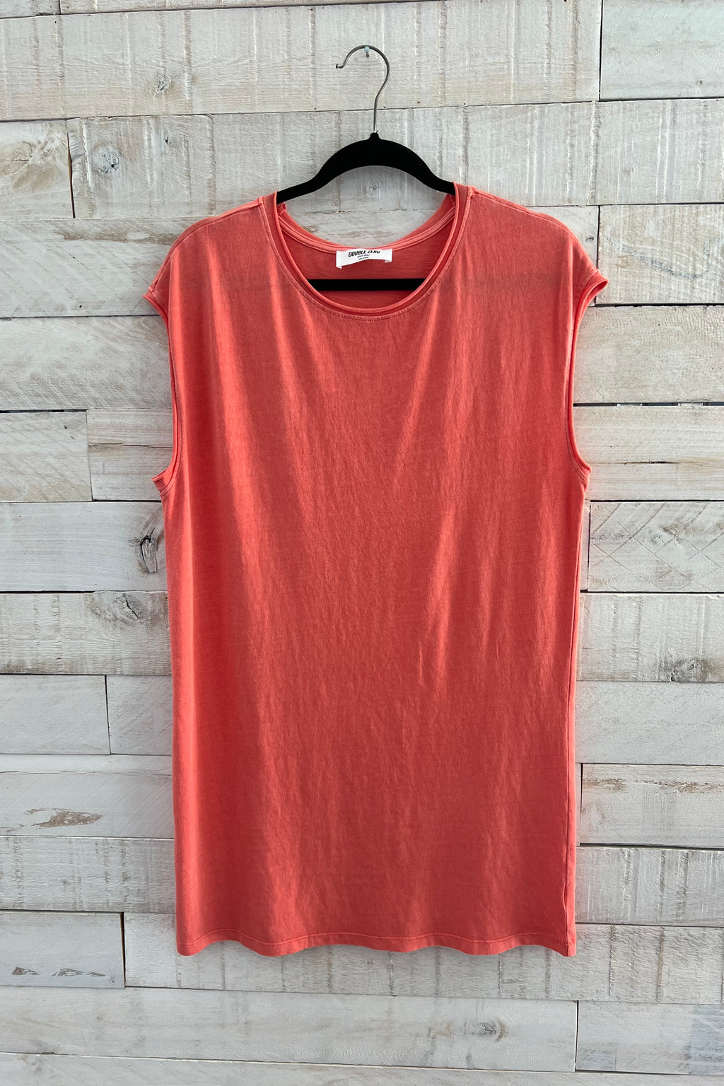 Sleeveless Mini Dress- Coral