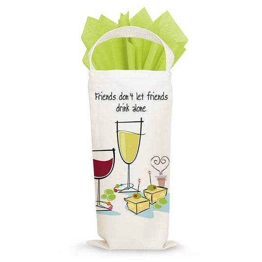Gift Tote- Friends Don't Let Friends Wine Alone