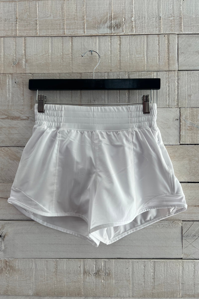 Mesh Active Shorts- White