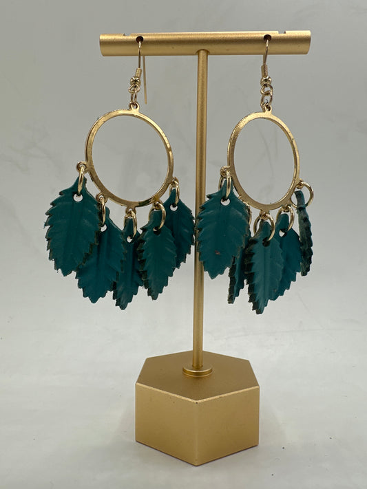 Turquoise Multi-Feather Earrings