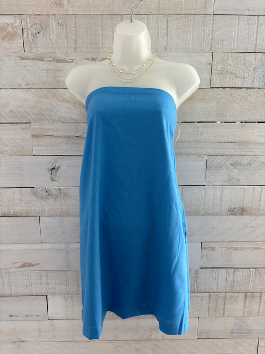Sand Washed Strapless Mini Dress
