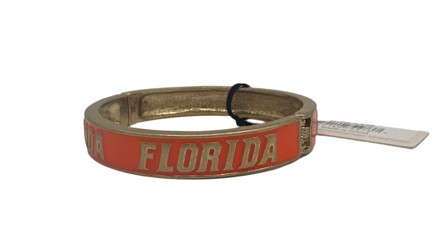 Florida Gator Enamel Hinge Bracelet