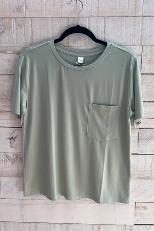 Classic Crew Neck Tee- Sage