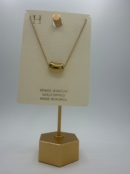 Gold "Bean" Necklace