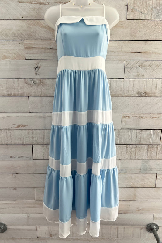 Tiered Bow Midi Dress