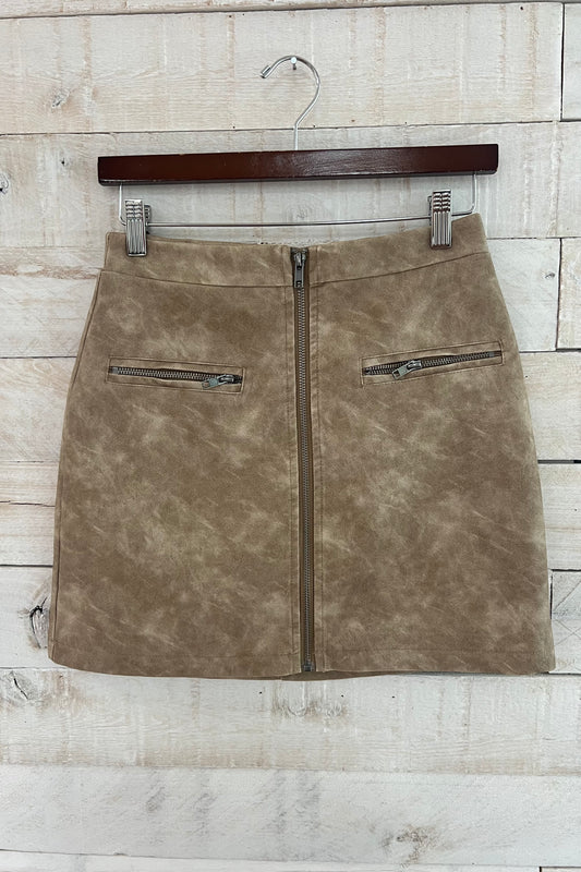 Leather Mini Skirt