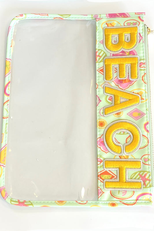 Medium Beach Pouch - Clear