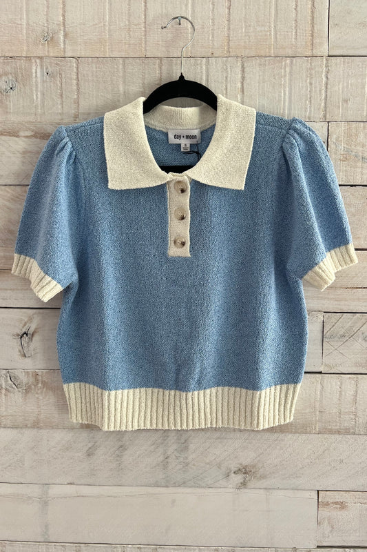 Button Down Sweater Top