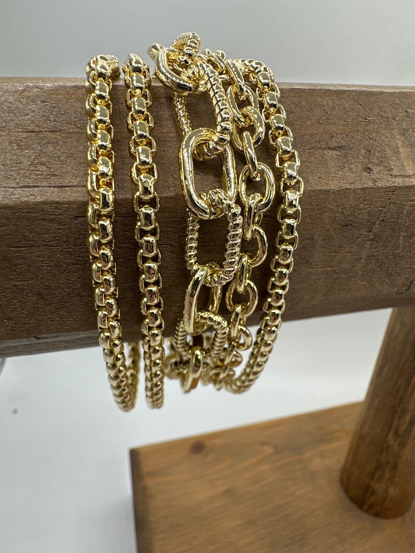 18K PVD 5-Chain Bracelet