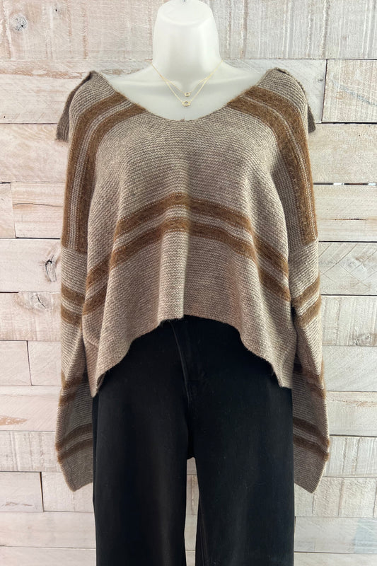 Fuzzy Striped Sweater