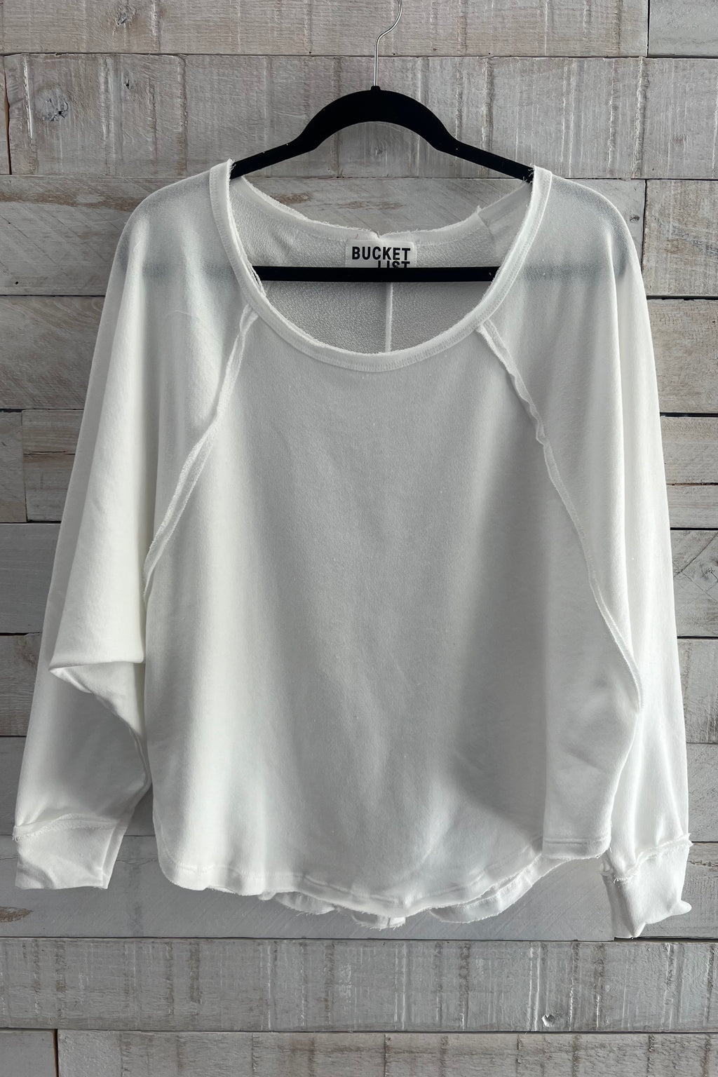 Solid Loose Top- White