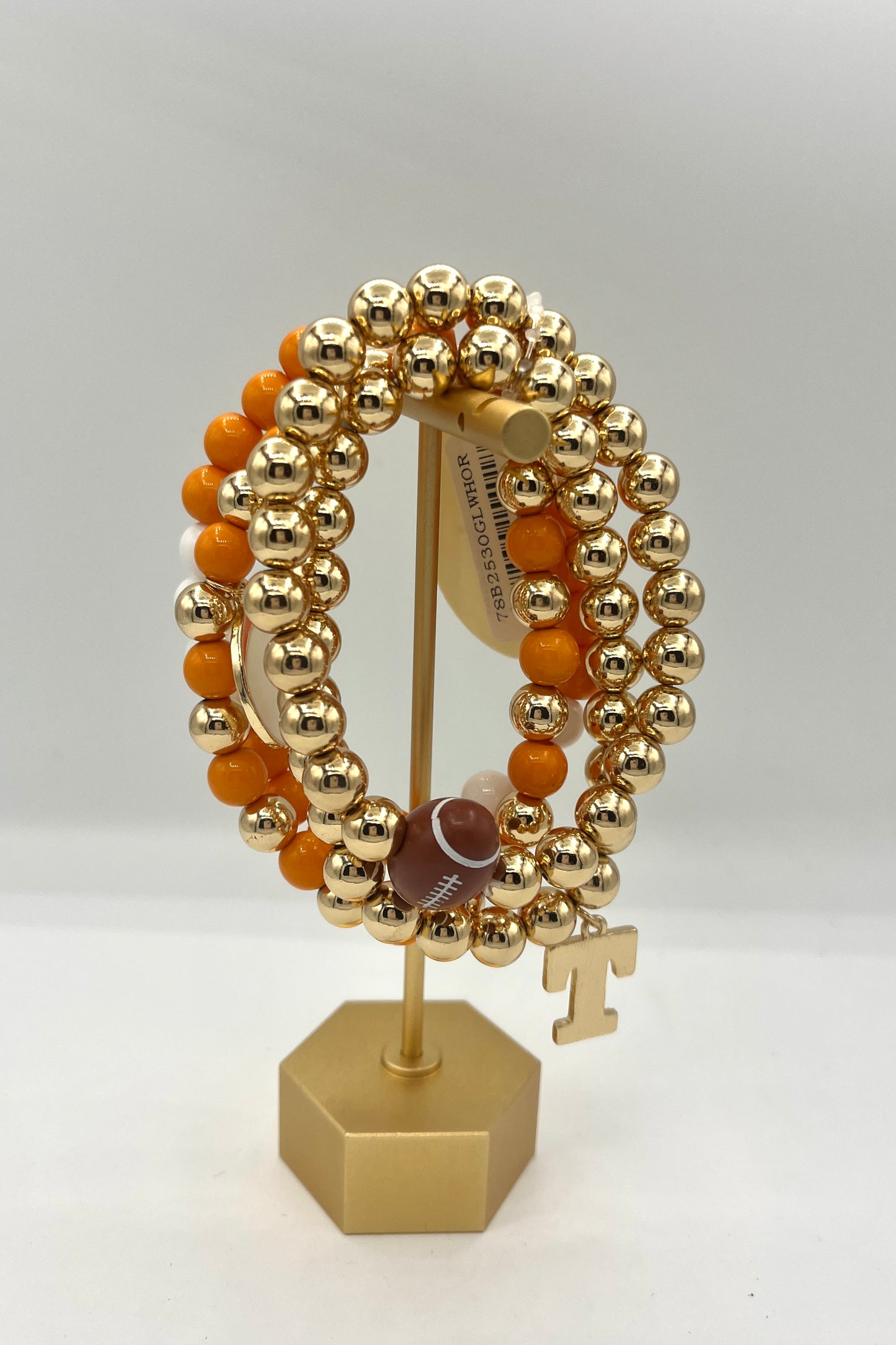"Gameday" Football Charm Bracelet