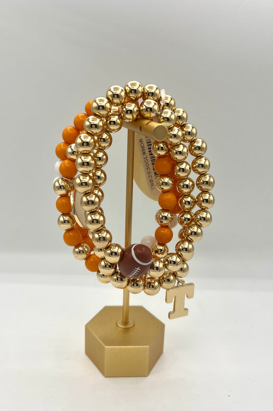 "Gameday" Football Charm Bracelet