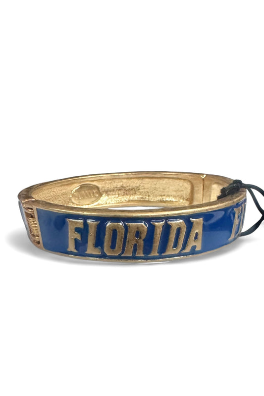 Florida Gator Enamel Hinge Bracelet