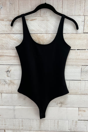 Ponte Basic Bodysuit- Black