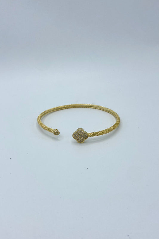 Clover & Half Ball Bracelet