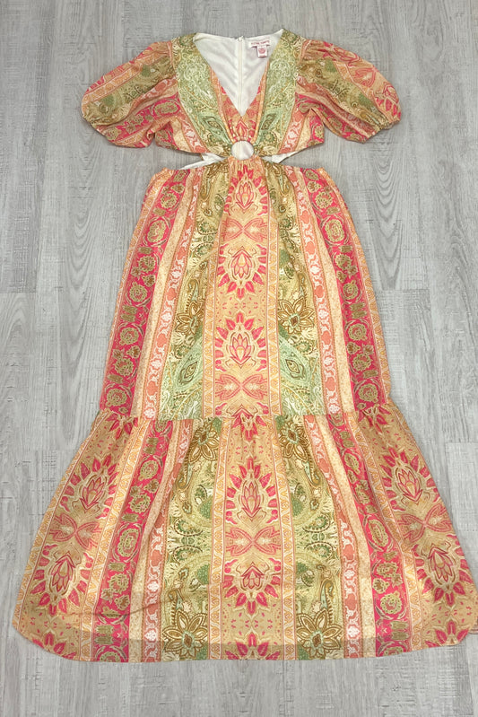 Patterned Printed Maxi Dress