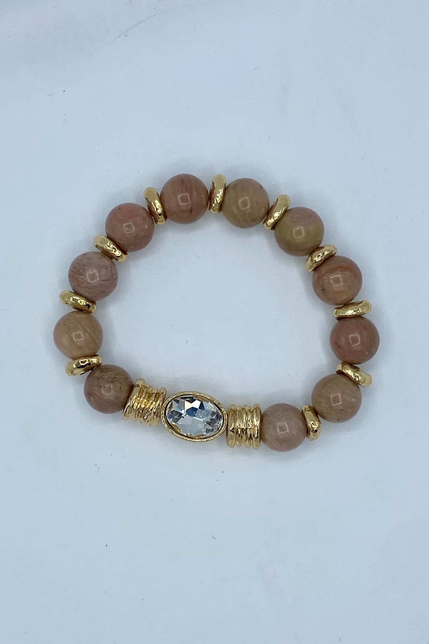 Oval & Stone Bracelet