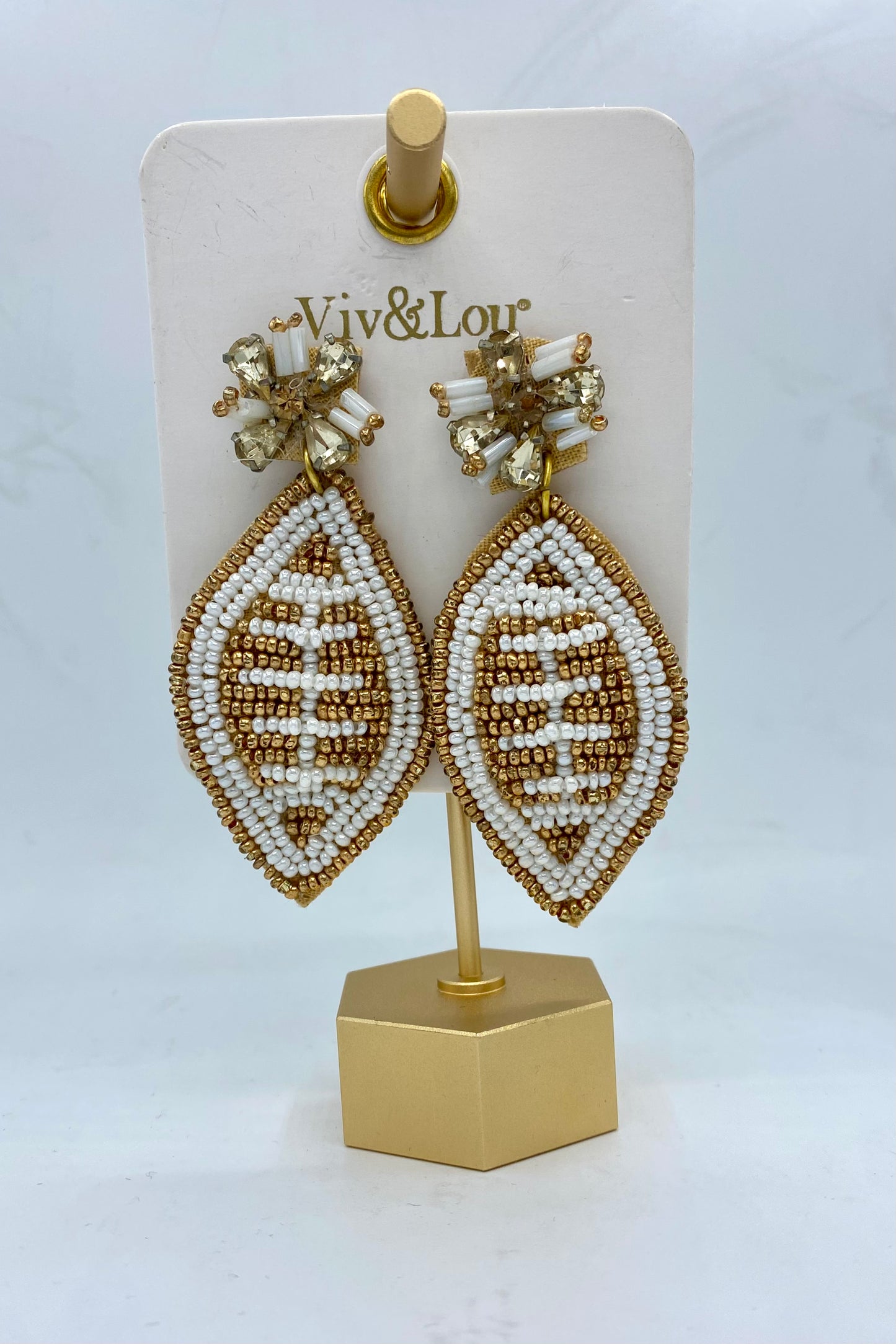 Kick Off Football Earrings