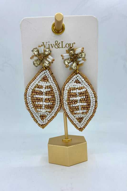 Kick Off Football Earrings