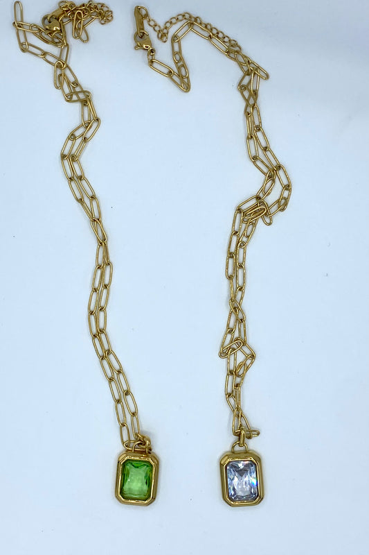 Zircon Titanium Necklace