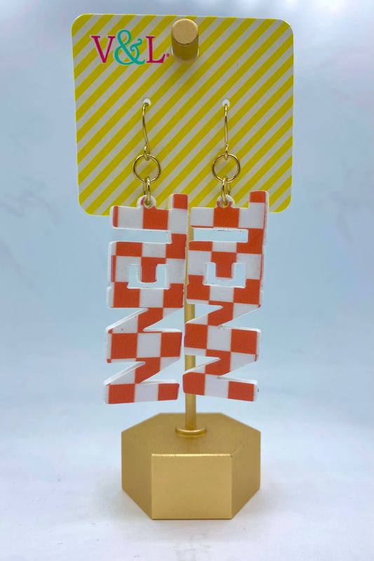 Tenn Checkered Earrings