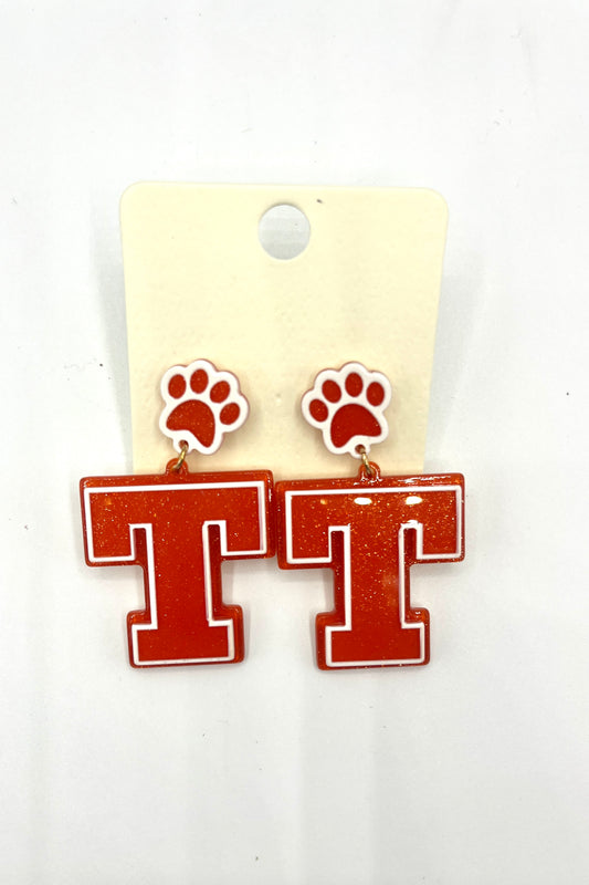 Gameday Logo Acrylic Drop Earrings