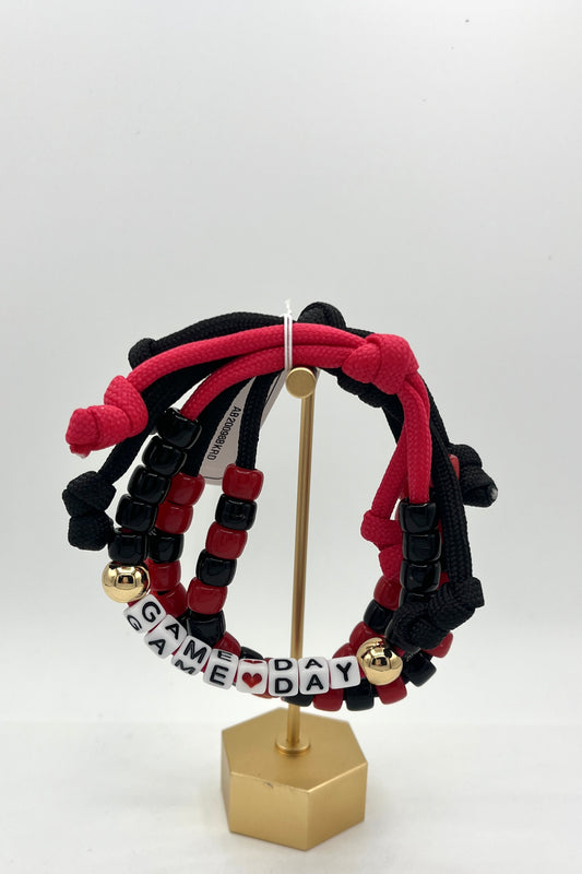 Written Beaded Gameday Bracelets