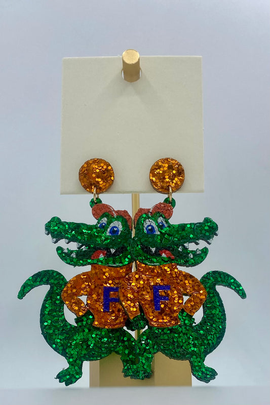 Gators Glitter Earrings