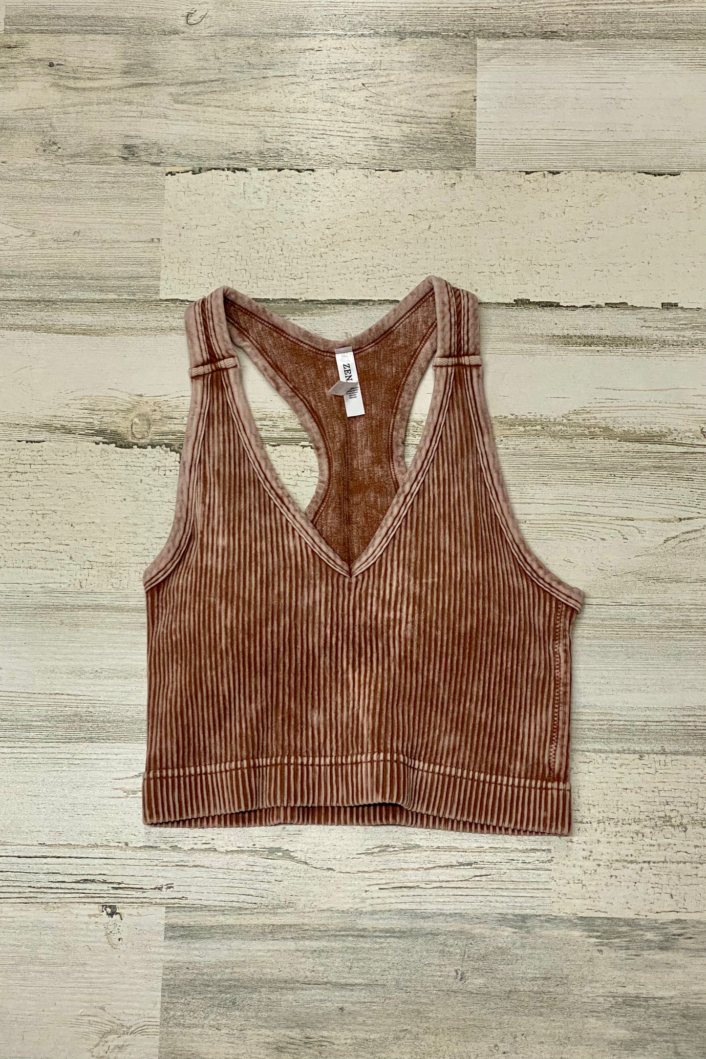 Stone Washed Racerback Tank Top