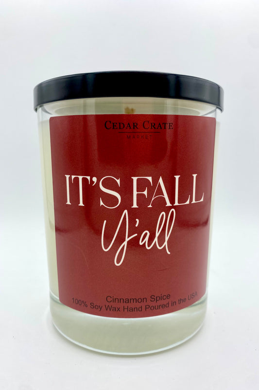 ‘It's Fall Y'all’ Seasonal Candle