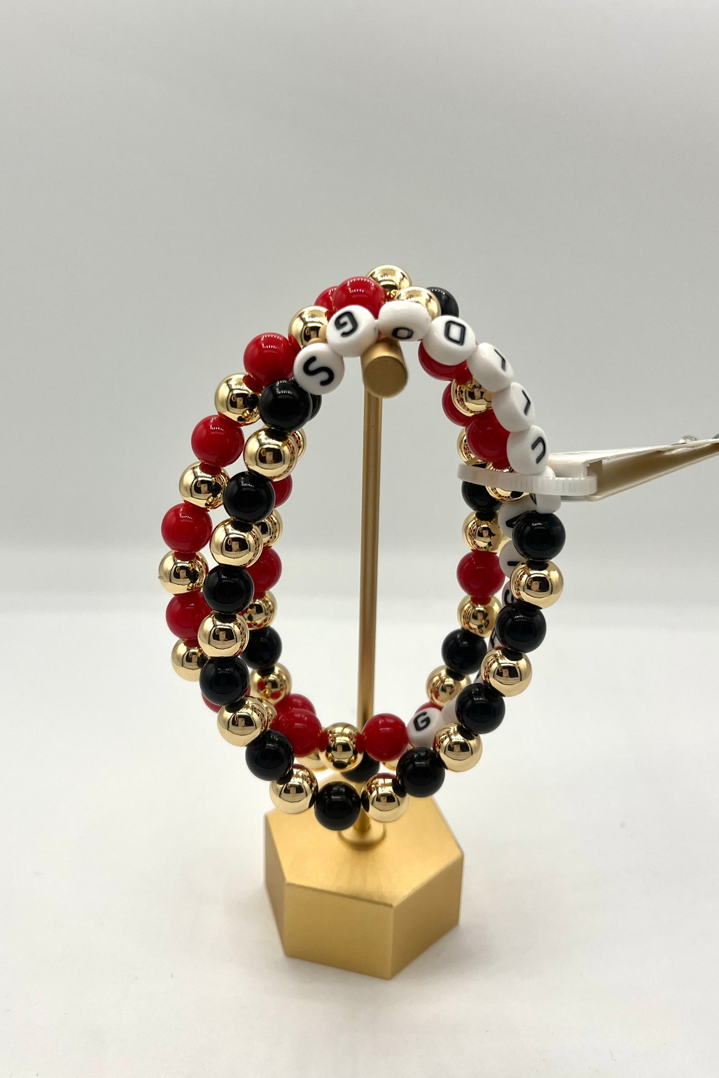 Gameday 3 Row Beaded Bracelet