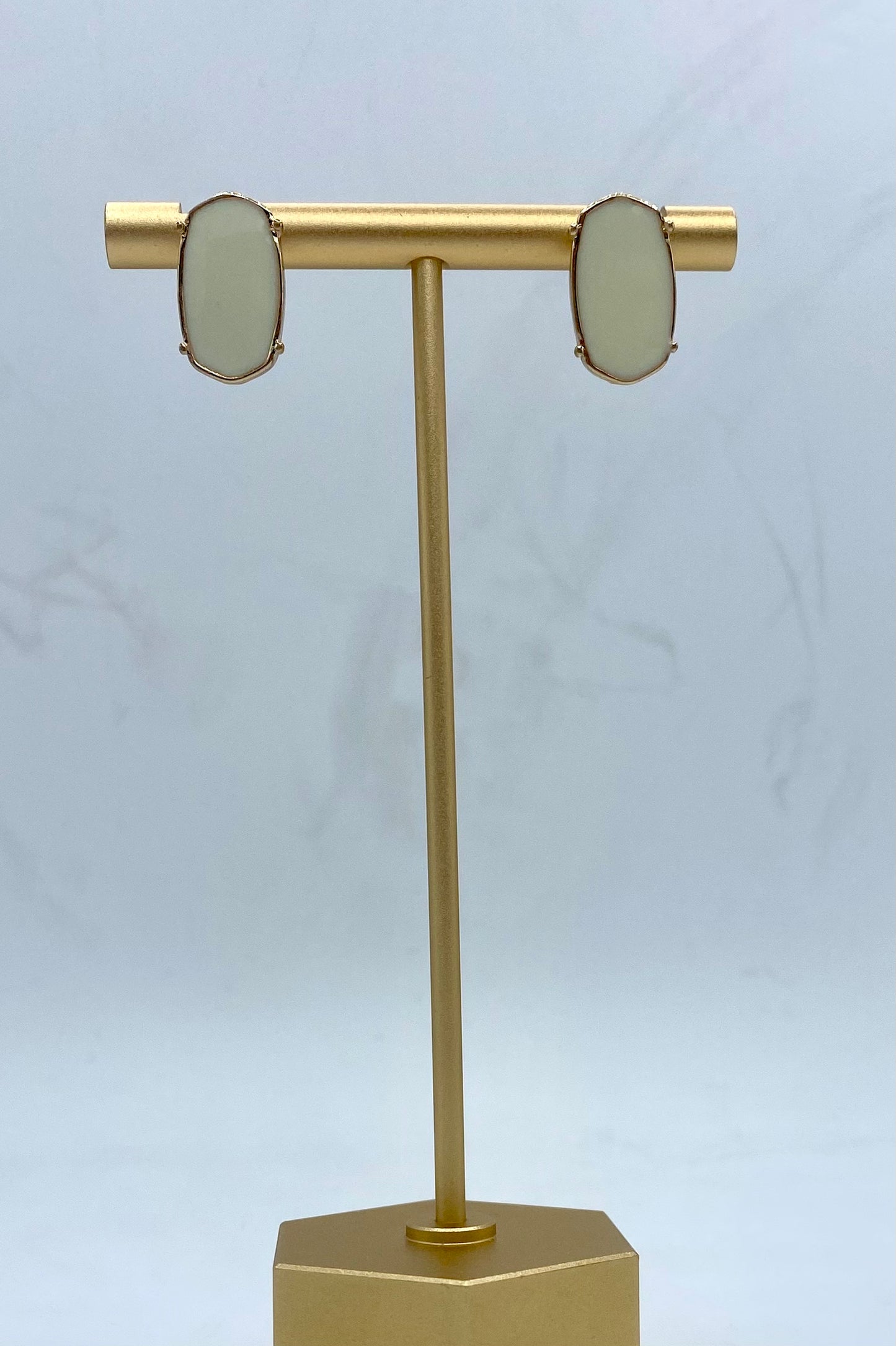 Enamel Hexagon Studs