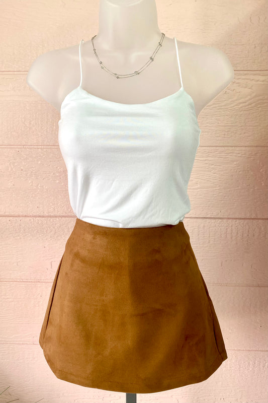Chic Suede Skort
