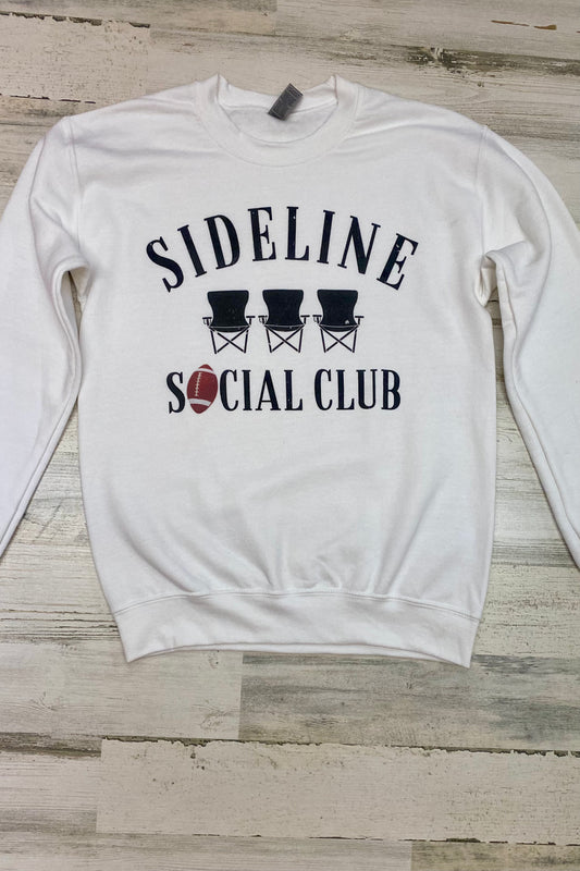"Sideline Social Club" Graphic Sweatshirt