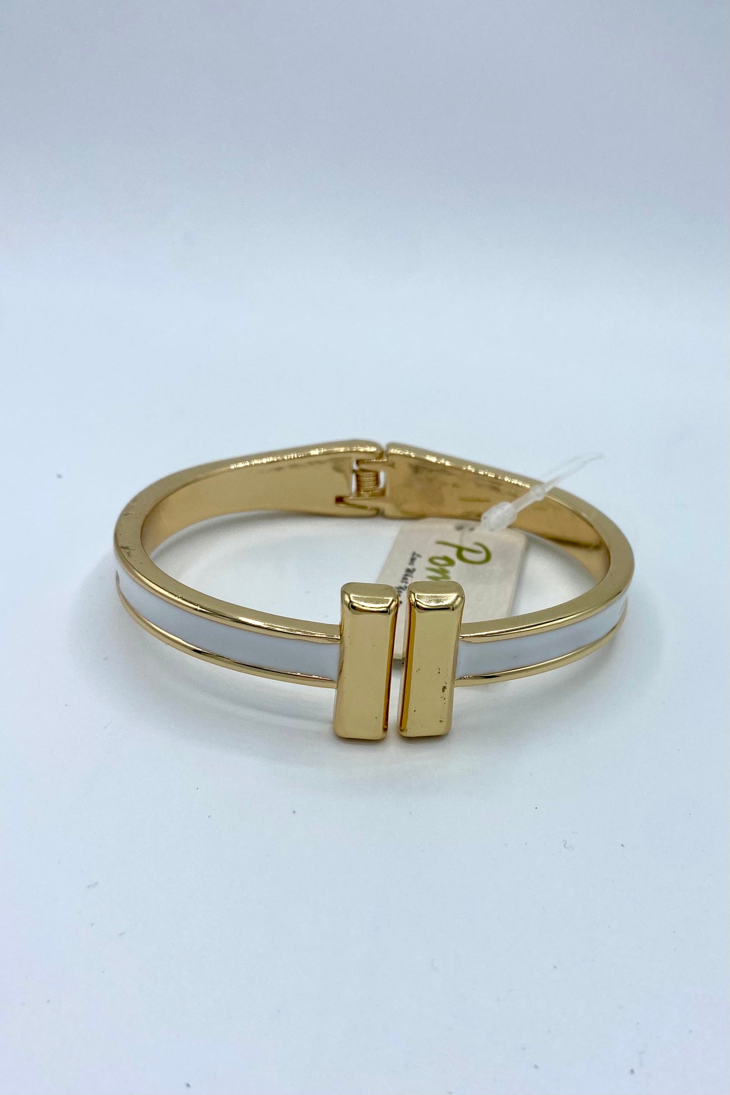 End Bar Color Coated Bangle Bracelet