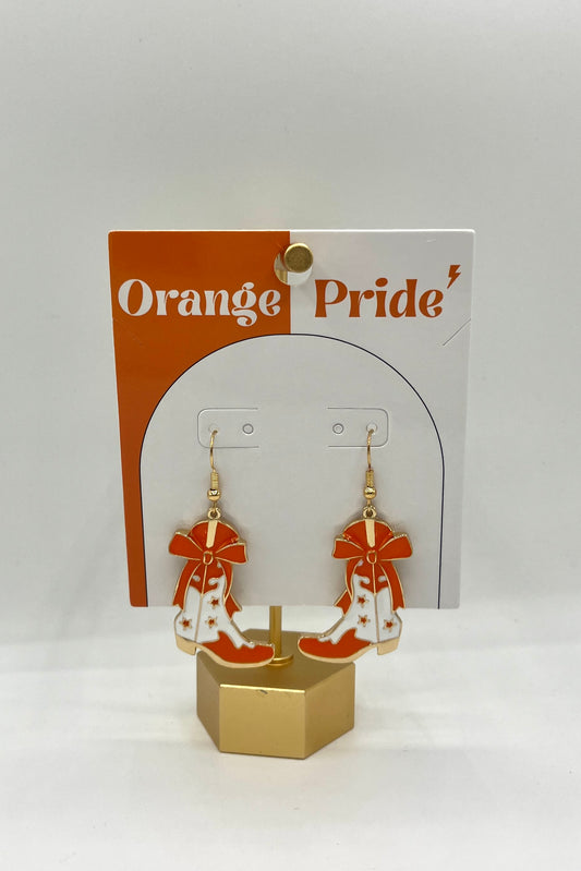 Gameday Cowboy Boots Drop Earrings