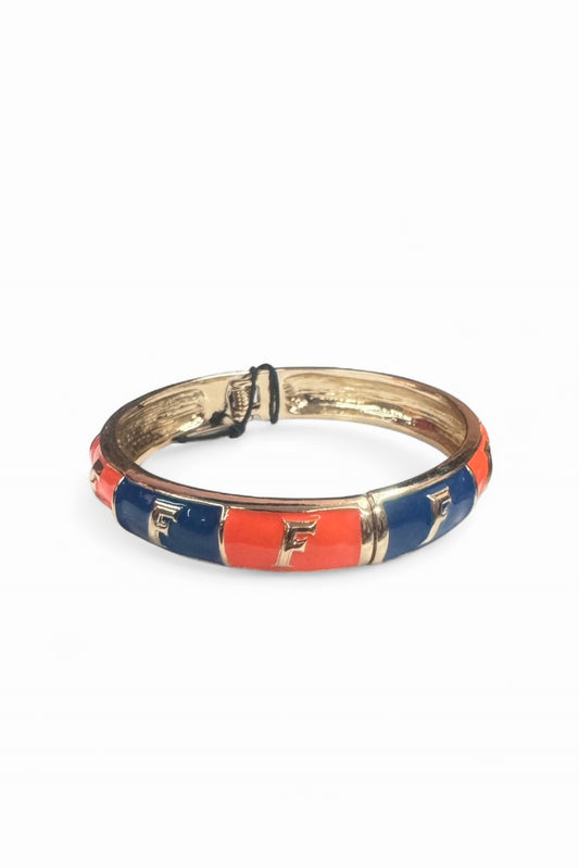 Florida Gators Sculpted Enamel Checkered Hinge Bangle
