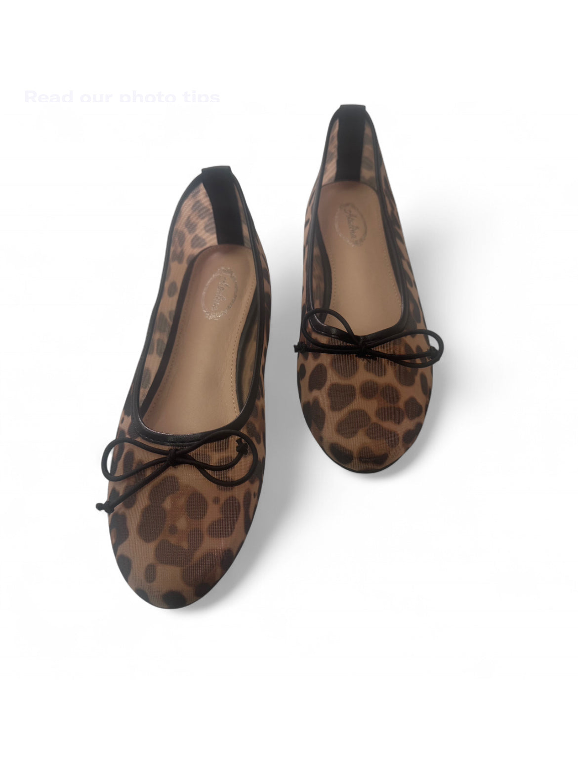 Mesh Leopard Printed Flats