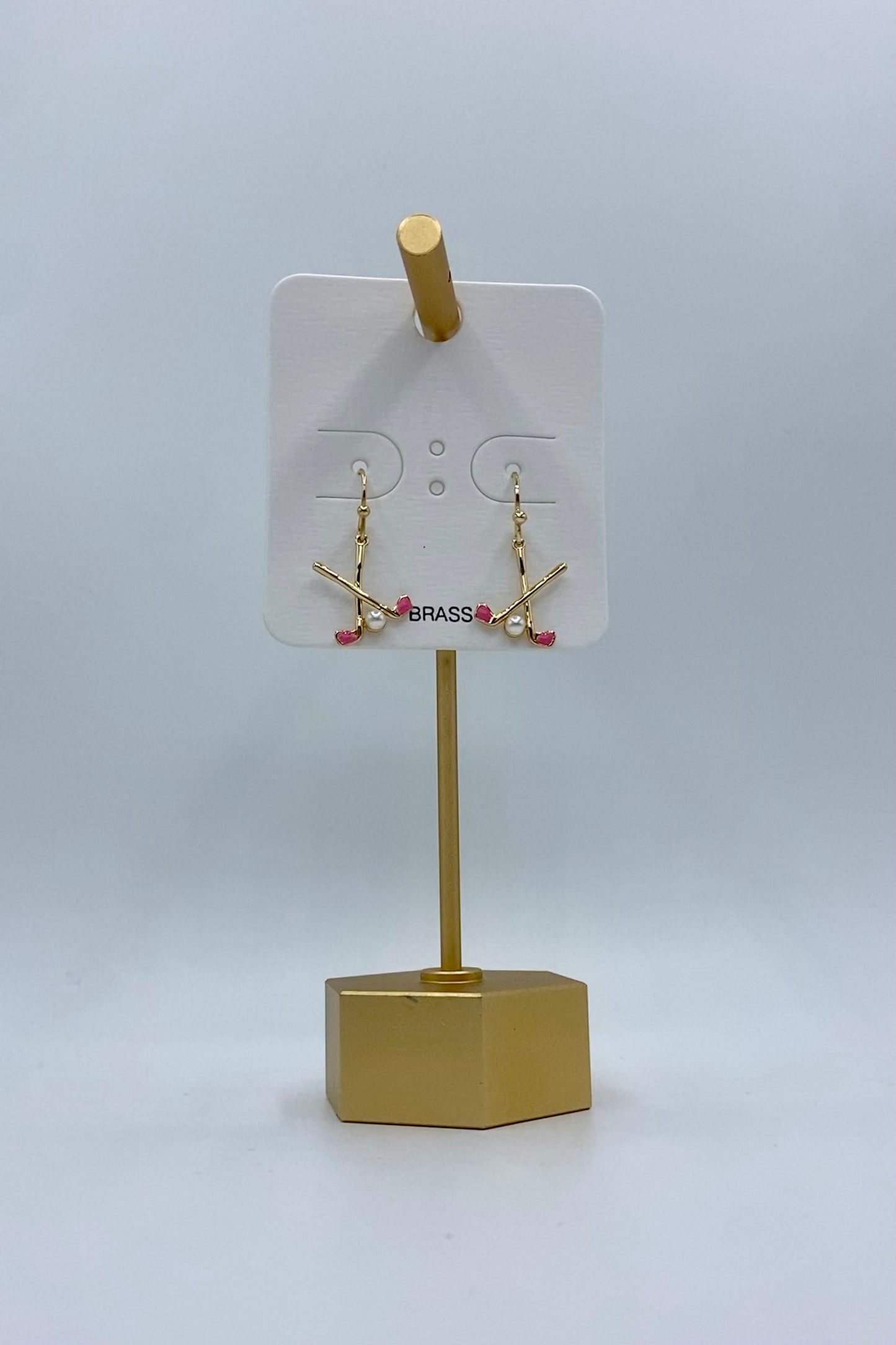 Golf Club & Pear Earrings