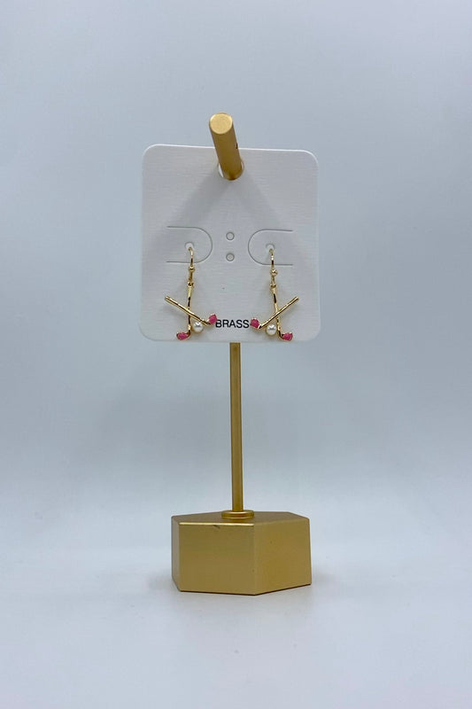 Golf Club & Pear Earrings