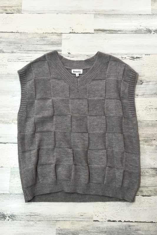 Knit Weave Sweater Vest