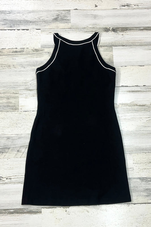 Cotton Rib Piping Mini Dress