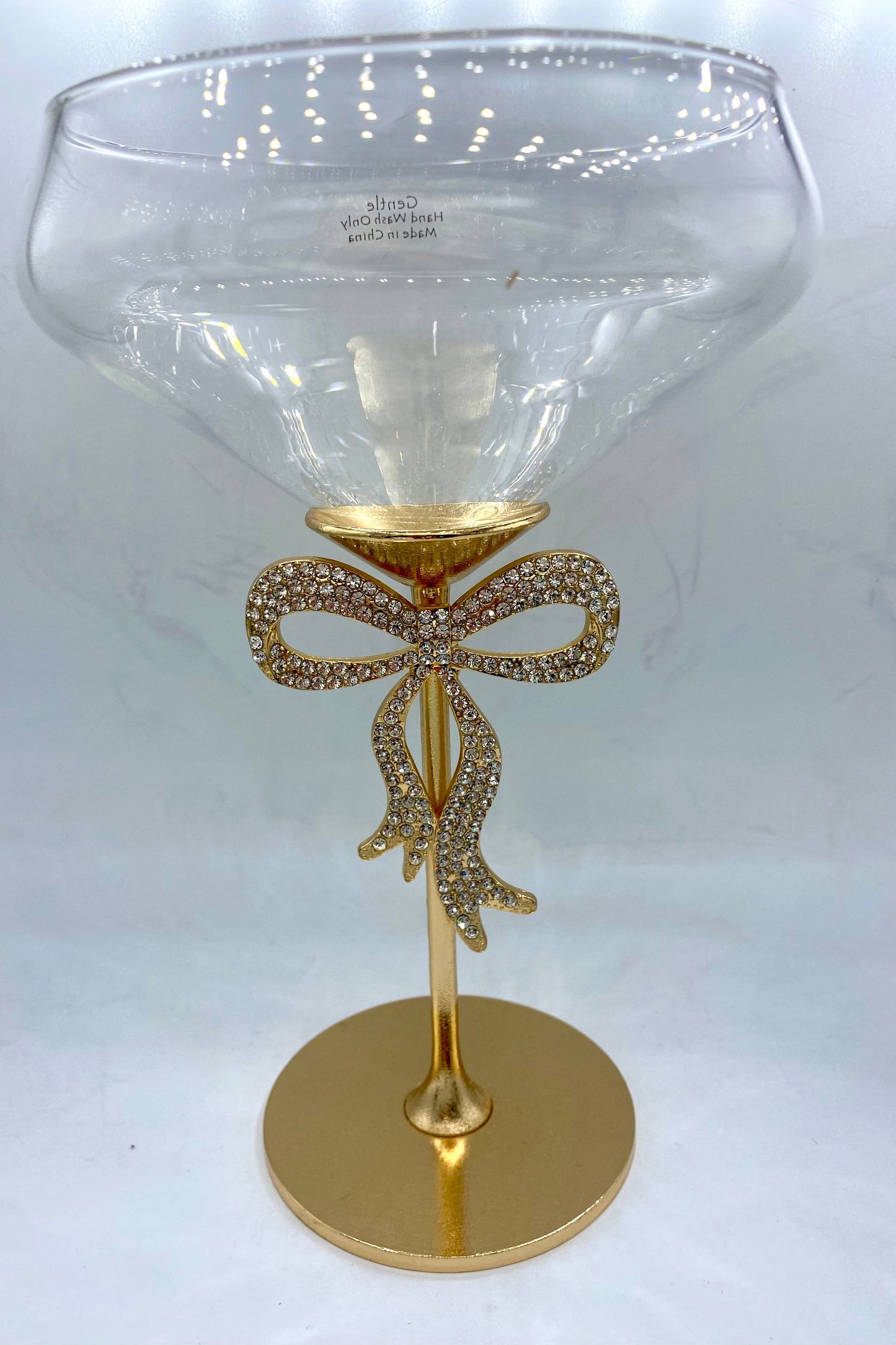 Crystal Bow Martni Glass