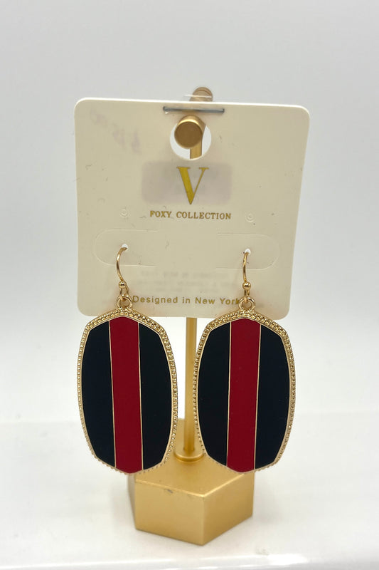 Colored Striped Earrings